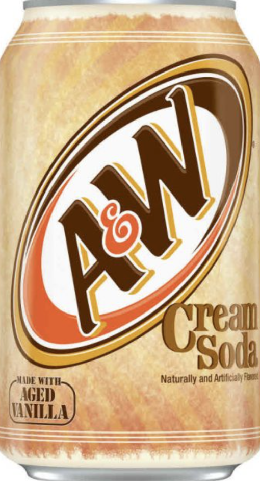 A & W Cream Soda 12 oz 12ct