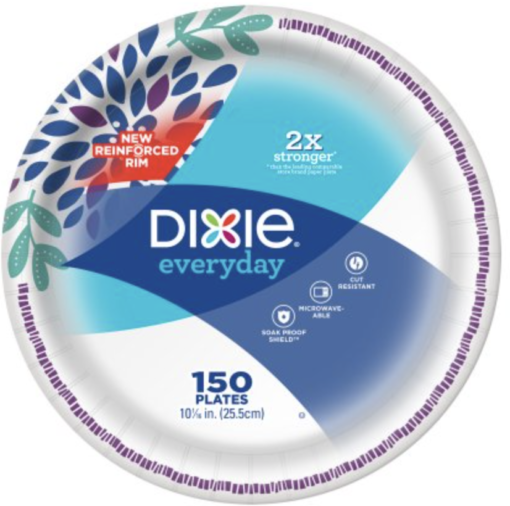 Dixie Paper Plates 10"  204ct