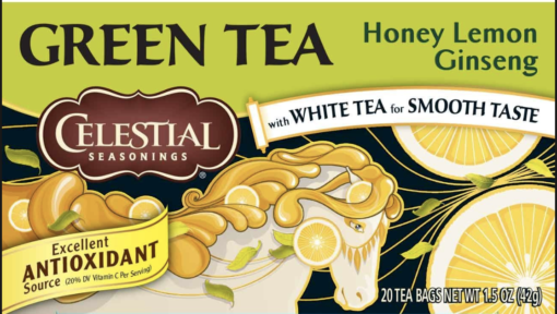 Celestial Green Ginseng Honey Lemon 6/25ct
