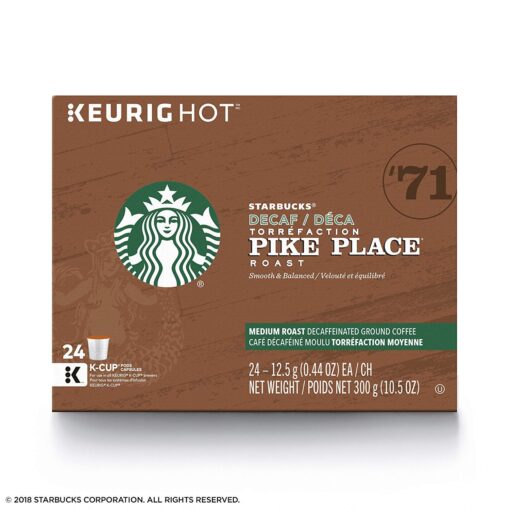 K-Cups Starbuck’s Decaf Pike’s Place 96ct