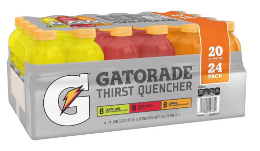 Gatorade Assorted 20oz 24ct (lem., lime, orang, fruit punch)